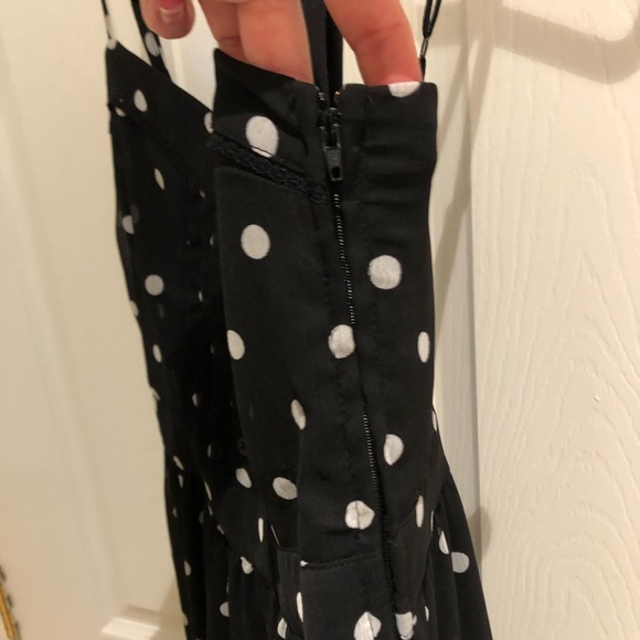 2/$25 Dynamite High-Low Hem Chiffon Polka Dot Dress - Picture 3 of 7